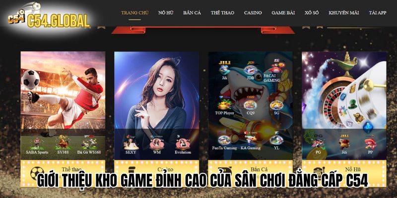 Giới thiệu kho game đỉnh cao của sân chơi đẳng cấp C54